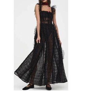 NWT FOR LOVE AND LEMONS JANELLE MAXI FESTIVAL DRESS SIZE S
